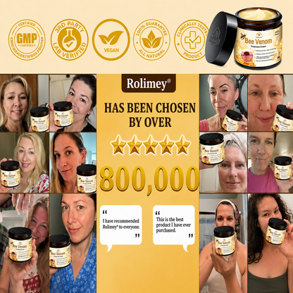 🌿Rolimey® Bee Venom Skin Treatment Cream - (Helping with acne, wart, rosacea, psoriasis, age spots, eczema, and reducing the appearance of stretch marks)