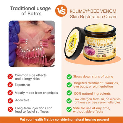 🌟👨‍⚕️ Rolimey® Bee venom Pro Comprehensive Cream —Tightening for Skin Types 🔥