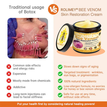 🌟Official Brand Shop丨Rolimey® 🐝Bee venom Pro Comprehensive Cream—Tightening for Skin Types