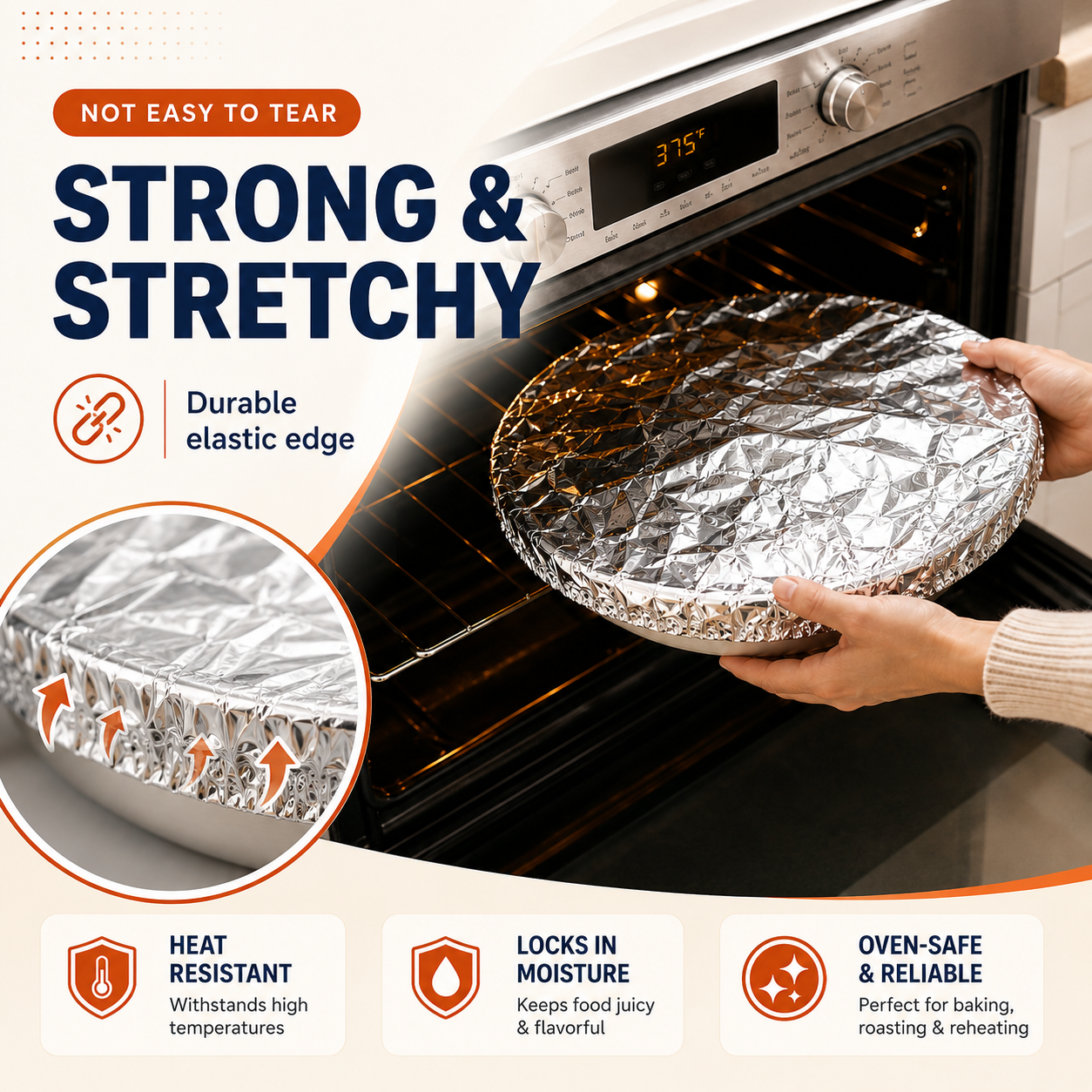 🔥Last Day 50% OFF🔥-- Reusable Heat-Locking Aluminum Foil Food Cover