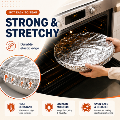 🔥Last Day 50% OFF🔥-- Reusable Heat-Locking Aluminum Foil Food Cover
