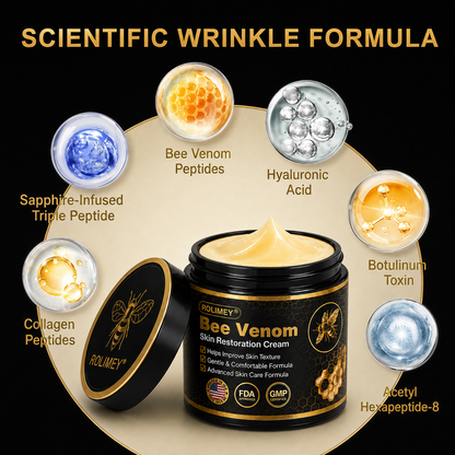 🧩Rolimey® Bee venom Pro Comprehensive Cream —Tightening for Skin Types 🔥