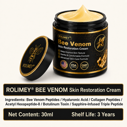 🧩Rolimey® Bee venom Pro Comprehensive Cream —Tightening for Skin Types 🔥