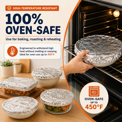 🔥Last Day 50% OFF🔥-- Reusable Heat-Locking Aluminum Foil Food Cover