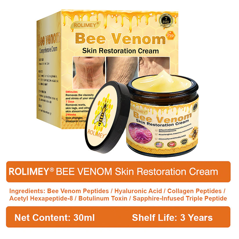🌟Official Brand Shop丨Rolimey® 🐝Bee venom Pro Comprehensive Cream—Tightening for Skin Types
